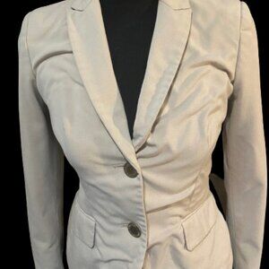 Calvin Klein Blazer Size 2p Khaki Colored Gently Worn